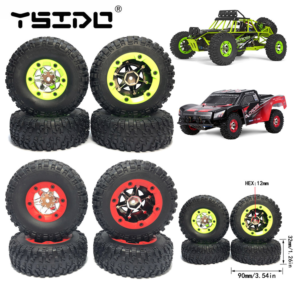 ต้นฉบับ Wltoys 12428 12423 ยาง อาร์ซี รถล้อยางสําหรับ 124018 124019 144001 1/12 FY03 01/02/03/04/05 Q39 Q40 Q46 RC Car