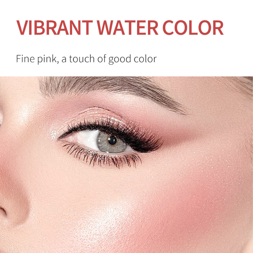 MAYBELUCKY บลัชออนสามสีเนื้อแมทแบบแท่งความอิ่มตัวต่ำแต่งหน้านู้ดธรรมชาติใช้งานได้หลากหลายบลัชออนรูจแข็ง - รูปที่ 4