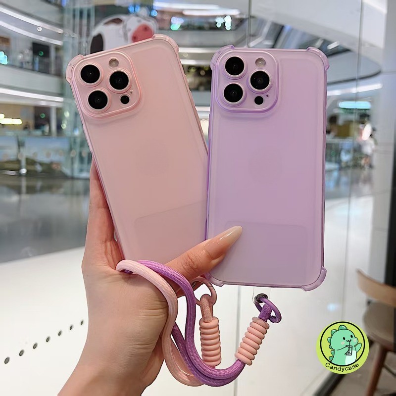 Ice Mist เคสโทรศัพท์พร้อมสายคล้องสําหรับ Vivo Y78 Plus Y77E Y76 Y76S Y74S Y73S Y22T Y22S Y03 Y03T T2