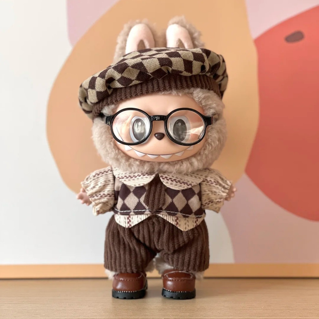 FR 17 ซม. Labubu ตุ๊กตาสวมใส่ชุดกีฬาและเสื้อผ้าสไตล์พักผ่อนพร้อมอุปกรณ์เสริมสําหรับ Labubu Ropa