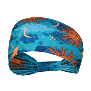 ผ้าโพกหัว CEREZA, ที่คาดผมลายดอกไม้วินเทจผูกปมกว้าง, Boho Elastic Wide Brim Soft Bandana Yoga