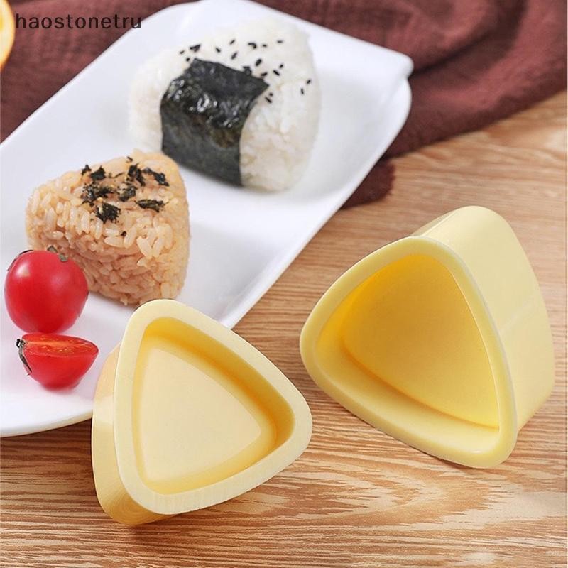 OST 2PCS DIY แม่พิมพ์ซูชิ Onigiri ข้าวอาหารกดสามเหลี่ยมเครื่องทําซูชิแม่พิมพ์ญี่ปุ่น Home Kitchen Bento อุปกรณ์เสริมเครื่องมือ N