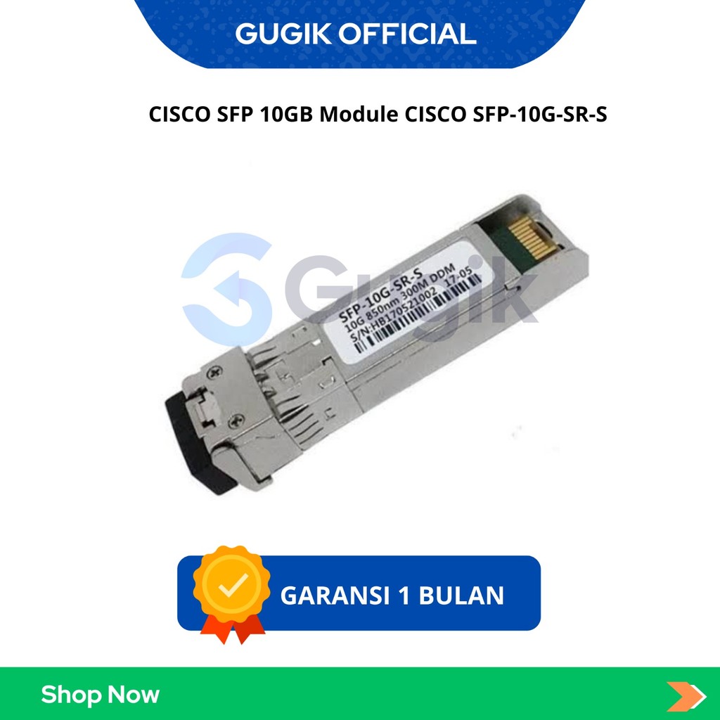โมดูล CISCO SFP 10GB CISCO SFP-10G-SR-S ของแท้