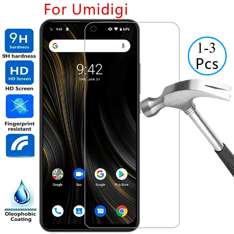 1-3Pcs HDกระจกนิรภัยสําหรับUmidigi Power 7S 7 5S 5 Max Clear Screen ProtectorสําหรับUmidigi One Maxห