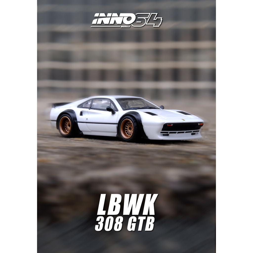 INNO MODELS INNO64 1/64 LBWK LIBERTY WALK 308 GTB สีขาว