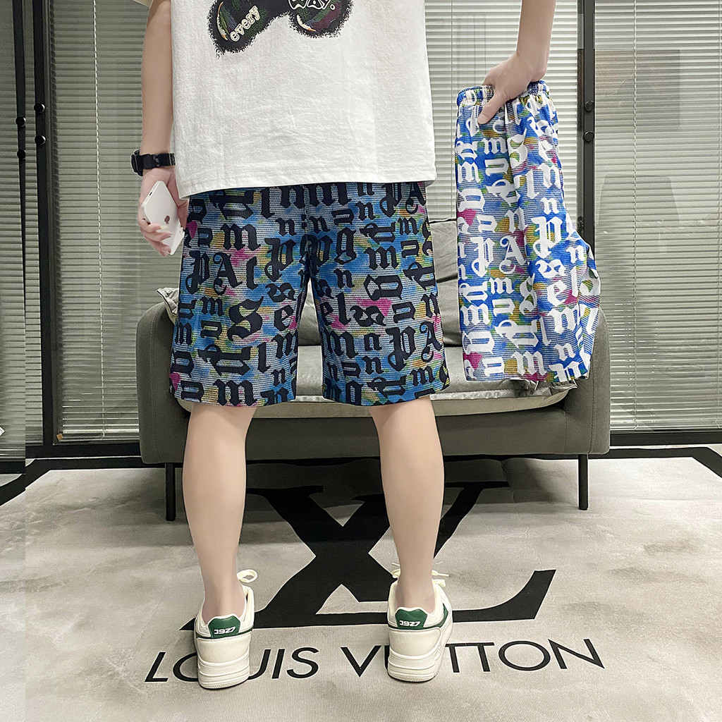 AP Stores กางเกงลำลองแฟชั่นน่ารัก กางเกงขาสั้นสามารถสวมใส่ได้ทั้งชายหญิง ลวดลายสมัยใหม่ใส่สบาย QC-DK8020