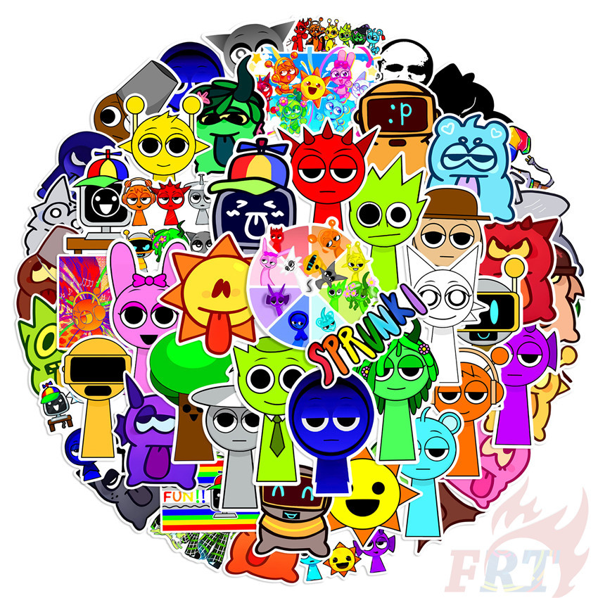 50Pcs/Set ❉ Incredibox . Sprunki Series 01 Stickers ❉ Fashion DIY Waterproof Decals Doodle Stickers