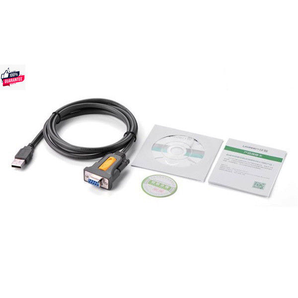 UGREEN 20201 USB M to DB9 RS-232 F Cable ยาว 1.5M อะแดปเตอร์สายเคเิลหัวแปลง USB เป็น RS232 DB9 Seria