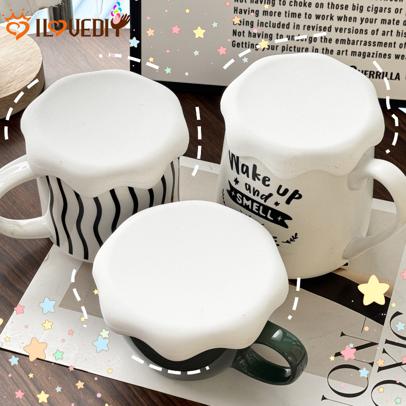 [ แนะนํา] ที่รองแก้วฝาปิดถ้วยซิลิโคนอ่อนนุ่ม - ภาชนะปกป้องฮู้ด - แผ่นรองถ้วยแก้ว - ฝาปิดชามขนาดเล็ก - ฝาปิดแก้วกันฝุ่น - อุปกรณ์อาหารเย็น - กันลื่น ทนควา