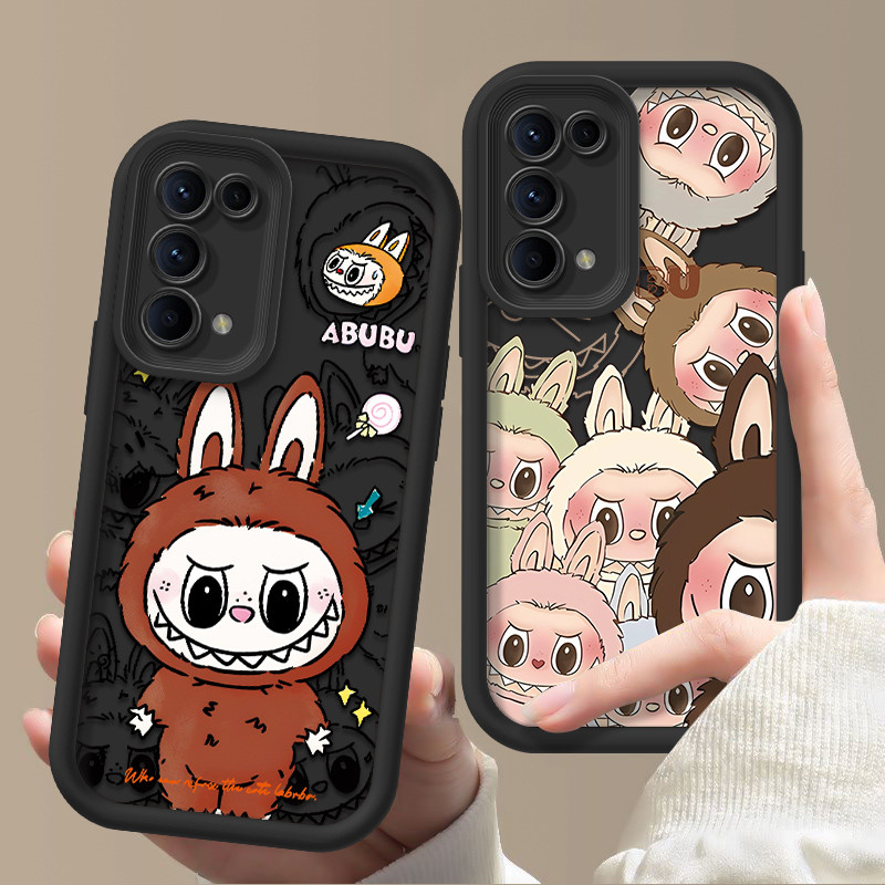 เคส OPPO Reno 5 ผ้าใบเต็มหน้าจอ/ผ้าใบน่ารัก/โลโก้แมงมุม/หมวกฟางถนนบิน/บอลลูนจักรยาน/สีน้ําการ์ตูนซิลิโคนเคสโทรศัพท์