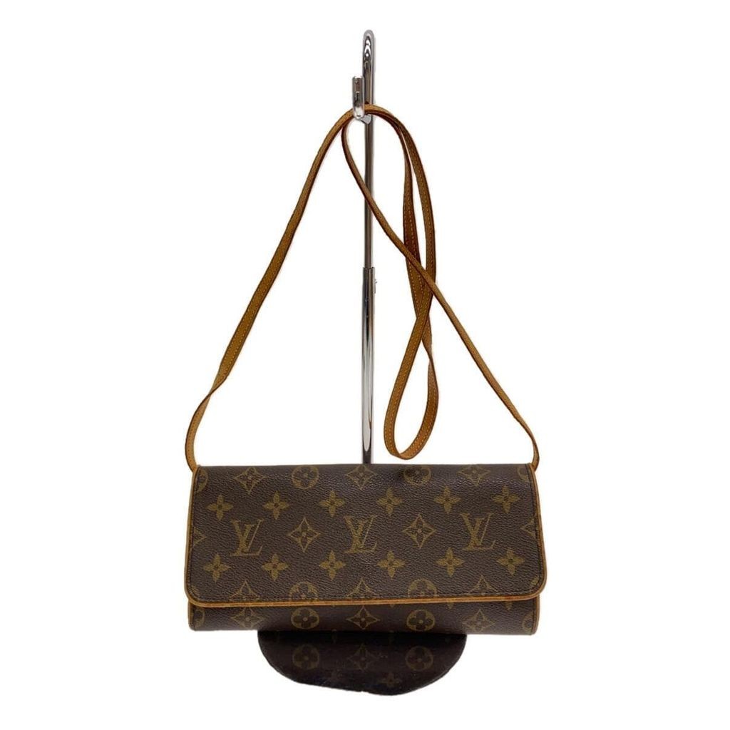 LOUIS VUITTON Shoulder Bag Pochette Twin GM_Monogram Canvas_BRW PVC Brown M51852 Direct from Japan S