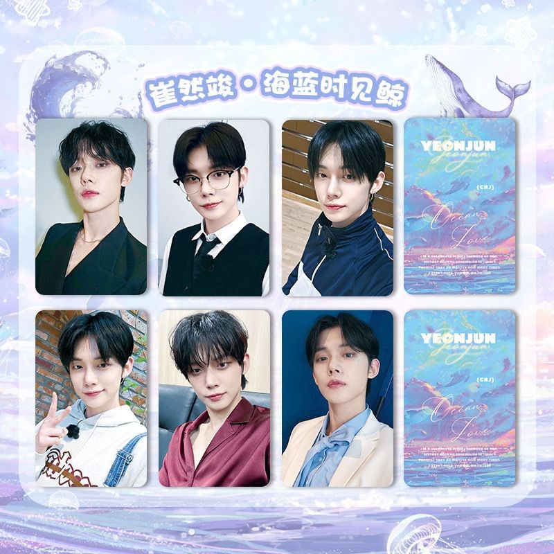 TXT Photocards YeonJu BeomgYu Taehyun Hueningkai Kpop การ์ดขนาดเล็ก TXT韩国星边小卡