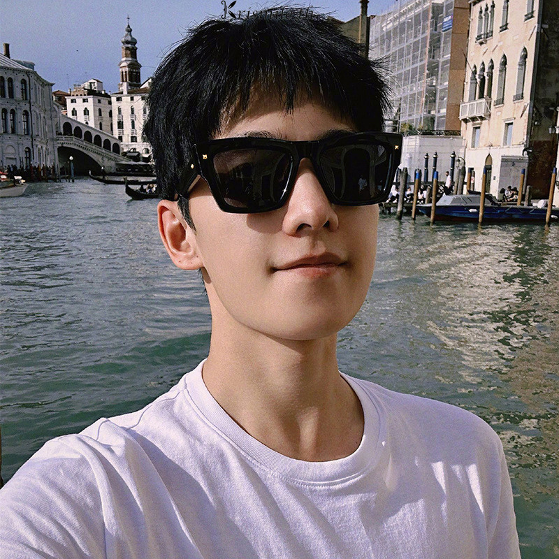 COD-ในไทย💖แฟชั่นส่วนบุคคลกรอบแว่นตากันแดดแฟชั่นแว่นตากันแดด Hip Hop แว่นตากันแดดสำหรับการเดินทาง-kri