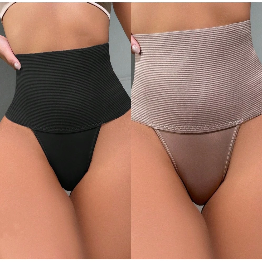 ชุดกระชับสัดส่วนสตรีเอวสูงควบคุม Thongs แบน Belly Body Shaper กางเกงกระชับสัดส่วนเทรนเนอร์ยืดหยุ่น Butt Lifter Shaping กางเกง S-3XL