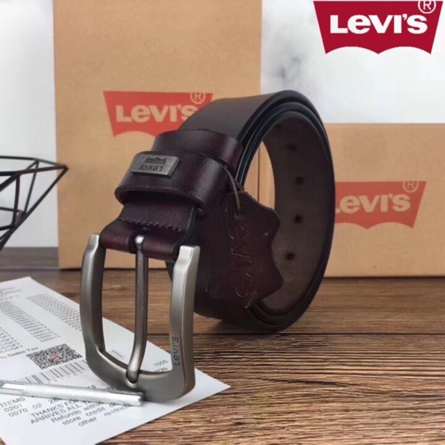 เข็มขัดลีวายส์ ลีวาย เข็มขัดหนังแท้ Levi’s belt LV2