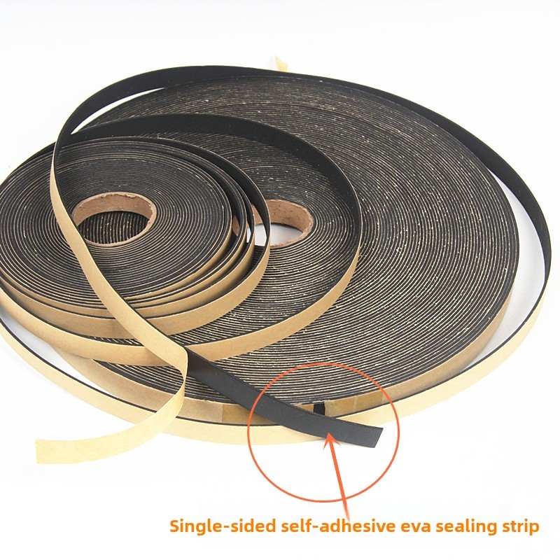 Eva ลําโพงซีลโฟมฟองน้ํายางแถบด้านเดียวกาว Soundproof Anti-collision หน้าต่างประตูซีล Strip สภาพอากาศลําโพงเสียง HIFI Accesories กว้าง 10 มม.15 มม.18 มม.