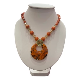 Fashion jewele ชุดเครื่องประดับ สร้อยคอหิน หลากสี แบบเรียบง่าย แฟชั่นเจ้าสาว