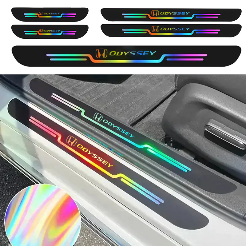 9 ชิ้นสําหรับ Honda Odyssey 1999-2021 RA/RB/RC เลเซอร์ประตูรถ Sill Strips Protector ด้านหลังกันชน Pr