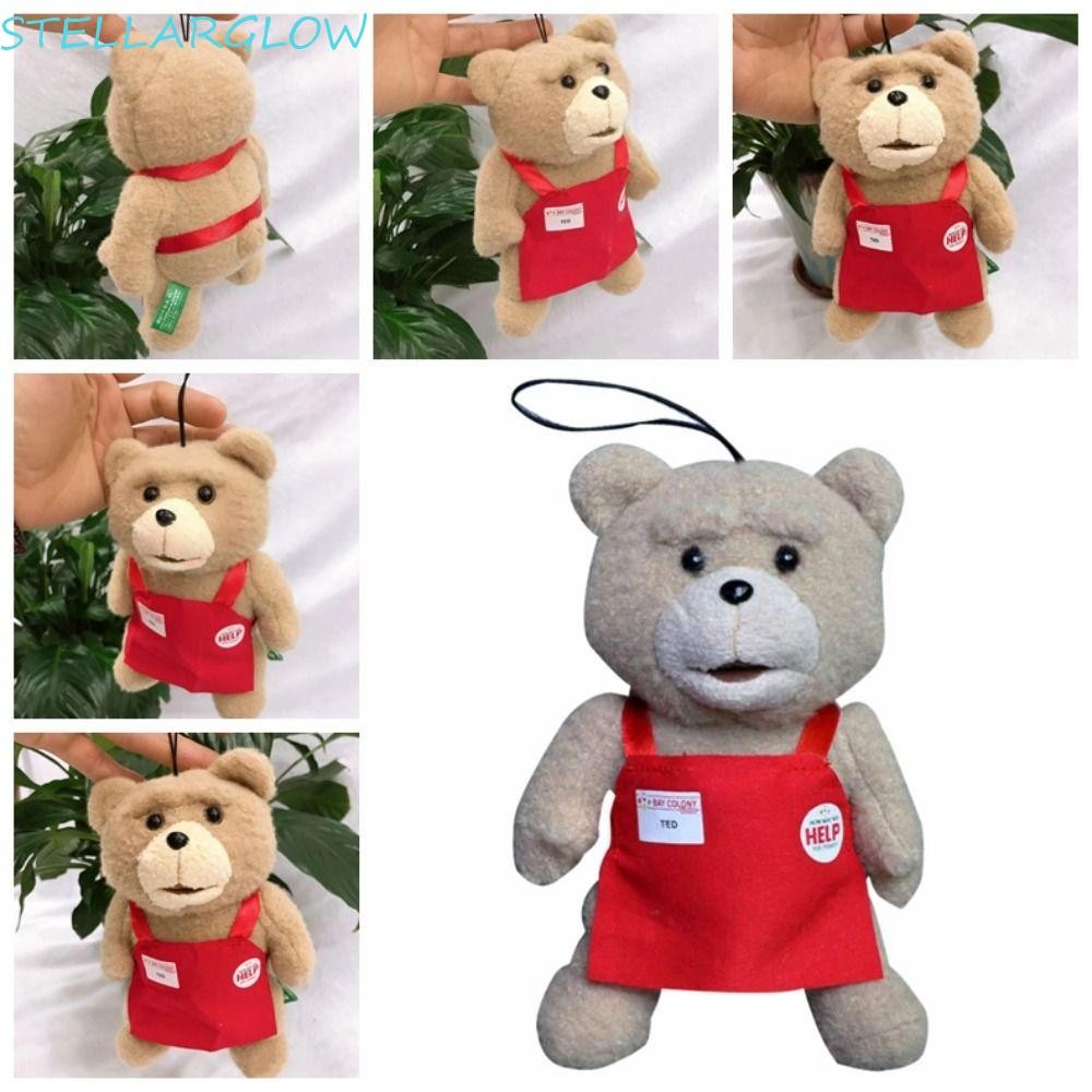 Stellarg TED ตุ๊กตาหมี,ตุ๊กตาสัตว์ผ้ากันเปื้อนสไตล์ตุ๊กตาหมีตุ๊กตาตุ๊กตา,แขวนเครื่องประดับกระเป๋าจี้