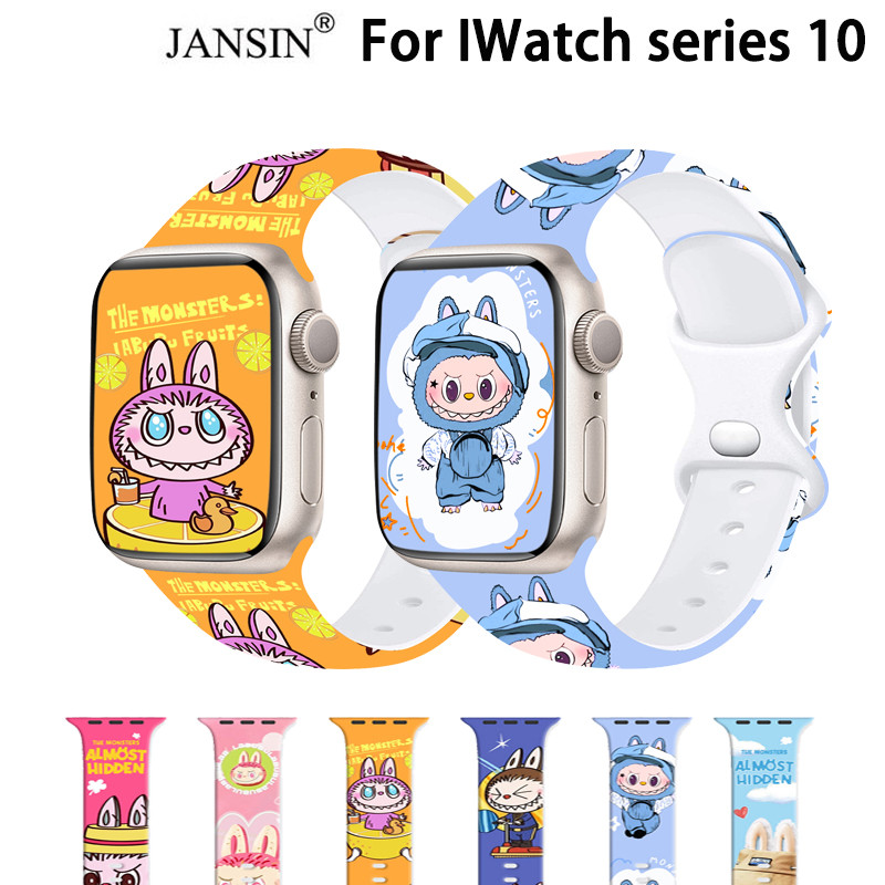 สายนาฬิกา For IWatch series 10 สายนาฬิกาข้อมือ ซิลิโคน สำหรับ for iwatch series 10 46มม 42มม
