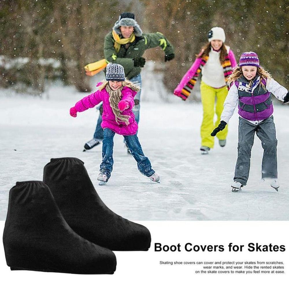 Fusionflash รองเท้าสเก็ต, Anti Grinding Professional รูปสเก็ต Boot Cover,ยืดหยุ่นหลายสีกํามะหยี่ Flannelette Ice Skate Boot Protector เด็ก ราคา ถูกที่สุด ดีลบีเคเค แกลเลอรีภาพที่ 8