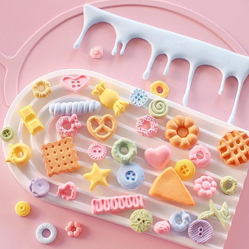 ซิลิโคนเค้กเบเกอรี่แม่พิมพ์ Sugarcraft ช็อกโกแลต Cupcake เรซิ่นเครื่องมือ Fondant ตกแต่งเครื่องมือ