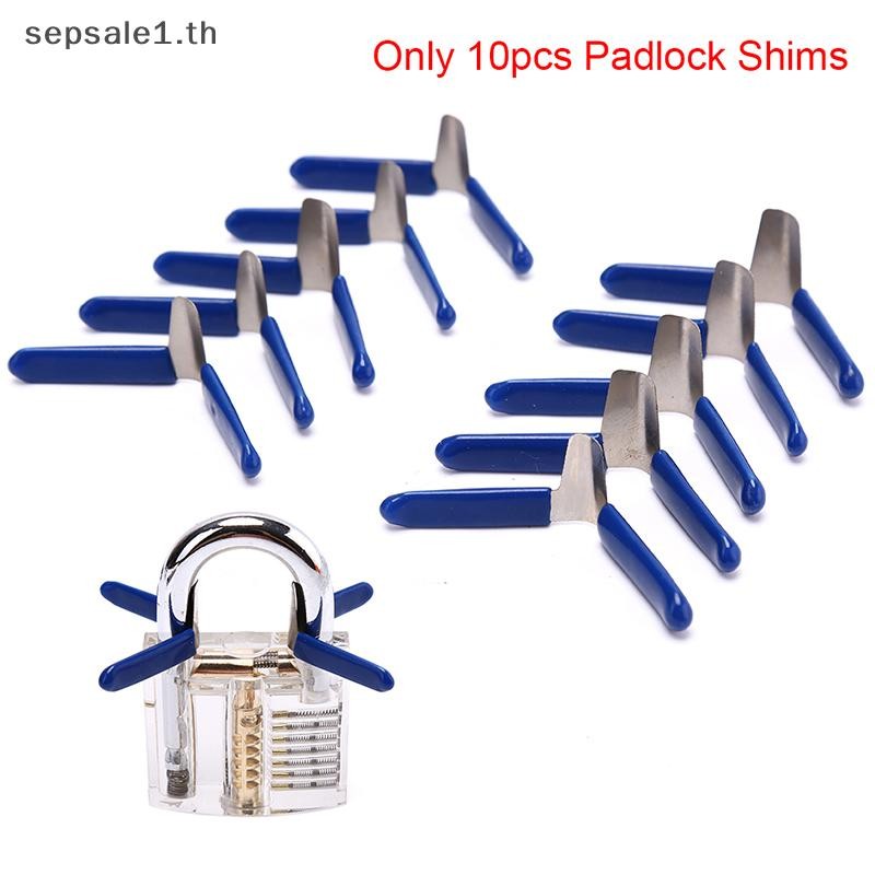 # Sale # 10 ชิ้น Keylock Shim Picks Set Lock Pick Accessories Set Lock Home Locksmith Tools.