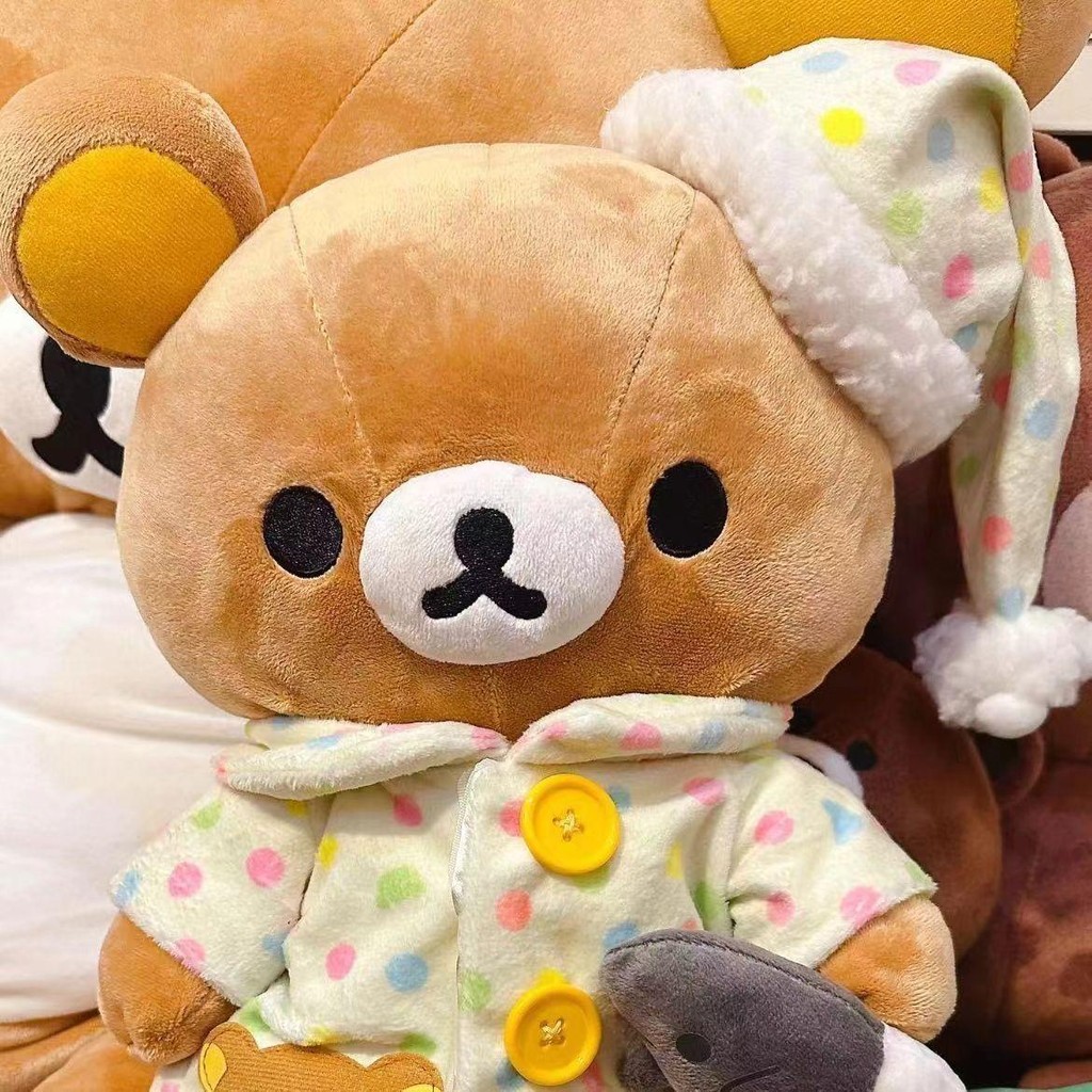 Rilakkuma ยัดไส้ของเล่นน่ารักตุ๊กตาตุ๊กตาหมีตุ๊กตานอนหมอนตกแต่งห้องหมอนอิง C omfort ตุ๊กตาของขวัญวันเกิดสำหรับแฟน ราคา ถูกที่สุด ดีลบีเคเค แกลเลอรีภาพที่ 5