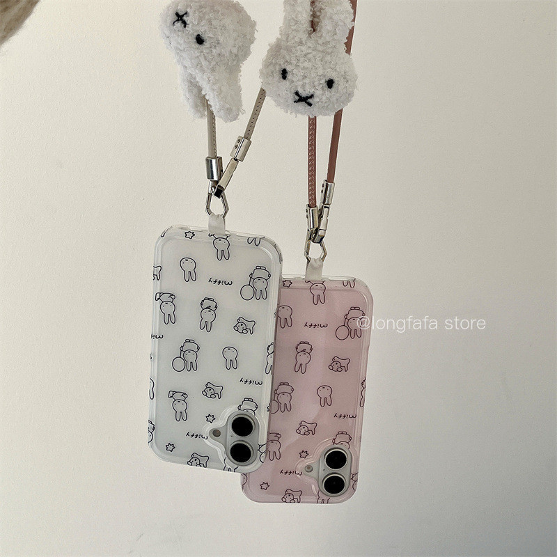 การ์ตูนน่ารักเคสโทรศัพท์สำหรับ iPhone 15 14 13 16 PRO MAX 14pro 13pro 16pro 15pro 16PROMAX ฝาครอบป้องกัน Hard Glitter Simple CLEAR