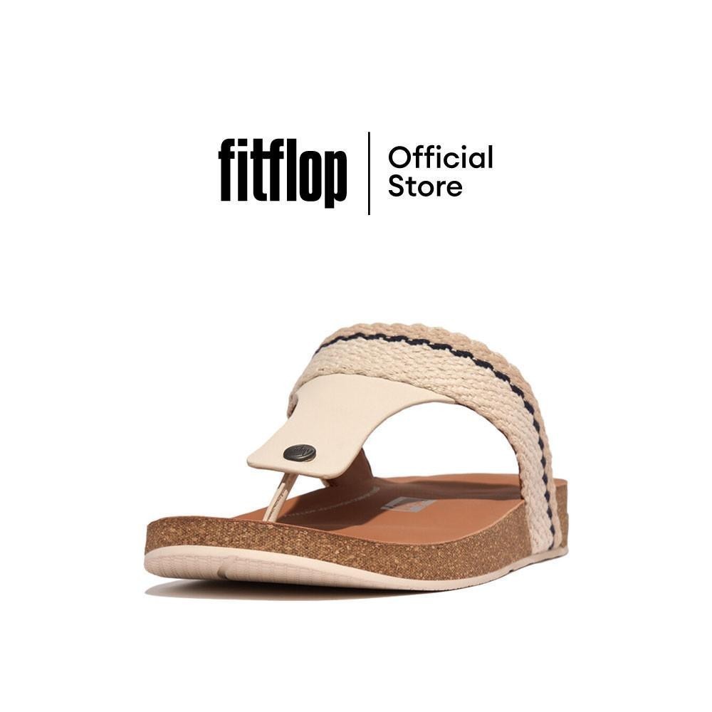 FITFLOP IQUSHION WEBBING/LEATHER รองเท้าแตะแบบหูหนีบผู้ชาย รุ่น GY9-A99 สี BEIGE