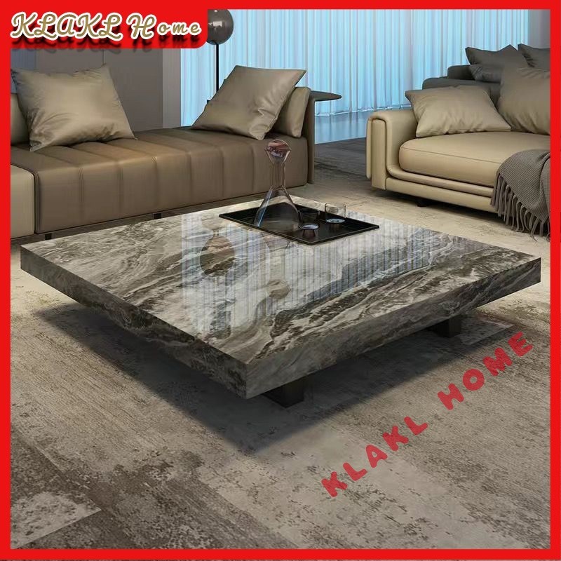 โต๊ะกาแฟ แผ่นหิน 80-120ซม*80-120ซม*30ซมโต๊ะกาแฟสแควร์ 130*70ซมโต๊ะกาแฟรูปสี่เหลี่ยมผืนผ้า