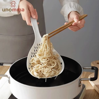 🎈กระชอนตักอาหาร สารพัดประโยชน์ ลวกเกี๊ยว ก๋วยเตี๋ยว ลูกชิ้น ผัก สีส้ม unomma