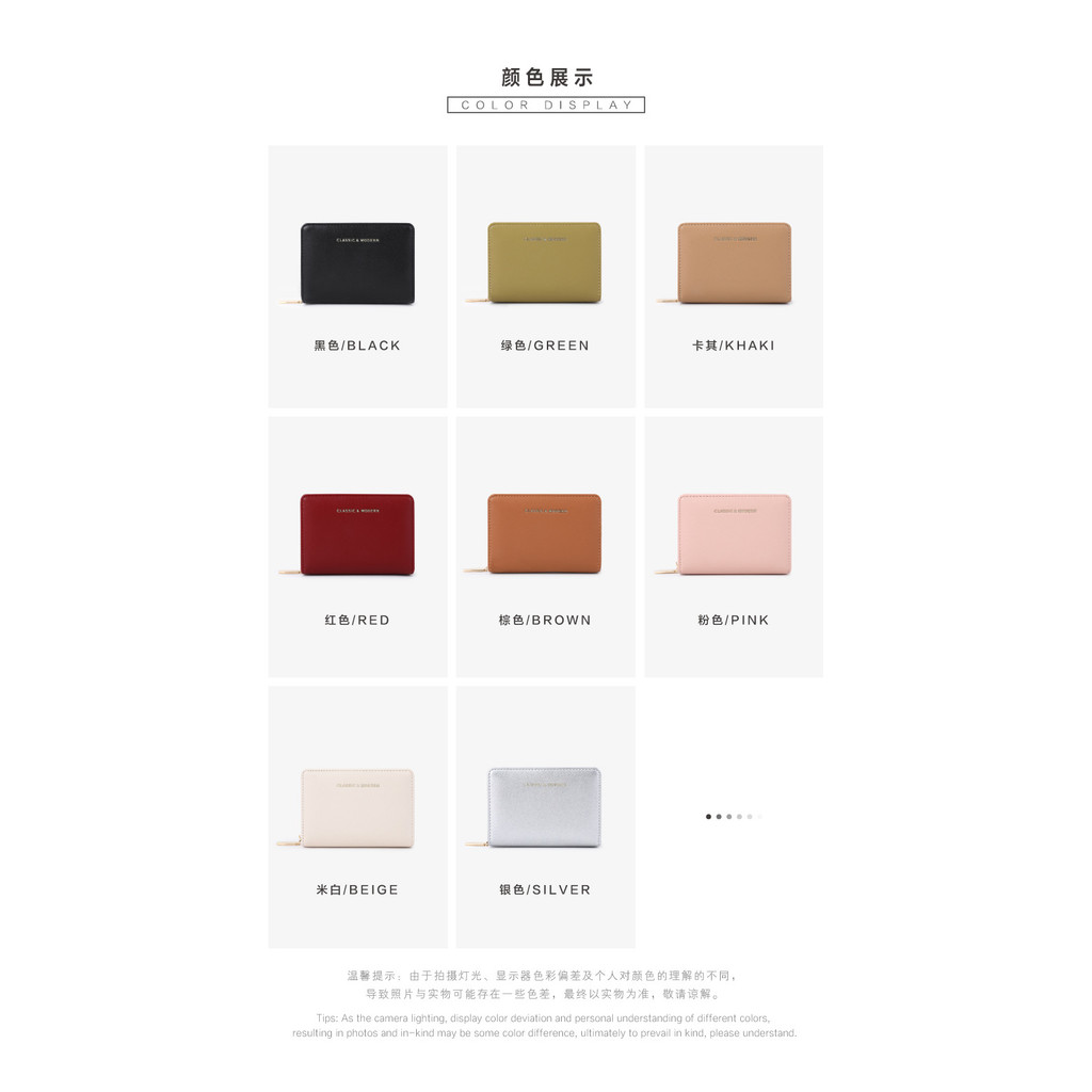 2025 ใหม่ Ladies Leather Niche Simple Wallet Ladies Multi-card Small Purse