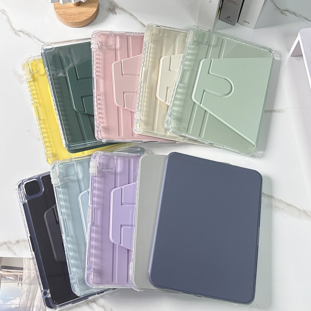 1-3 วันถึง เคสไอแพด มุนได้360องศา for gen10/11 air7/6/5/4 10.9gen7/8 /9 10.2 pro11พร้อมถาดใส่ปากกา Pro11 2018/2020/2022