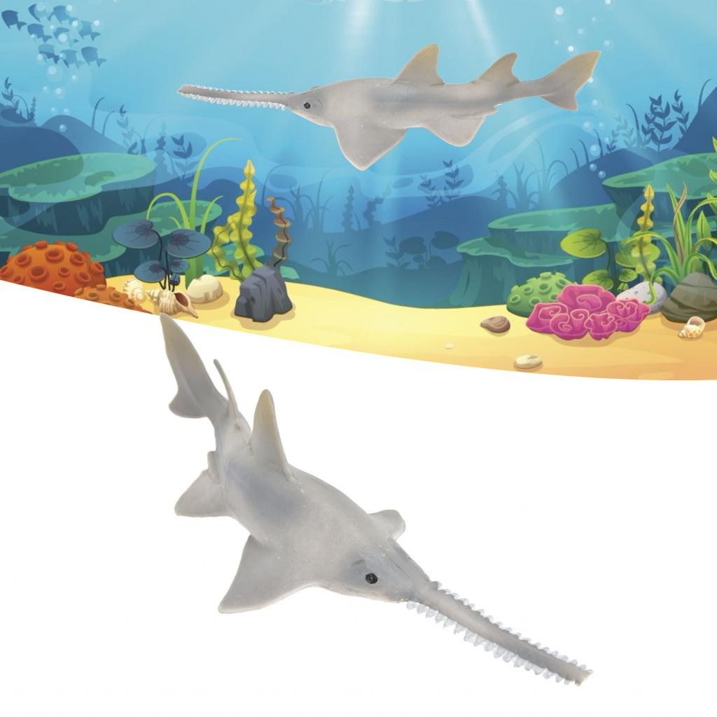 Sawfish Toy Sea Animal Animal Figures มีลักษณะเหมือนจริงด้วยวัสดุ PVC สำหรับของขวัญ
