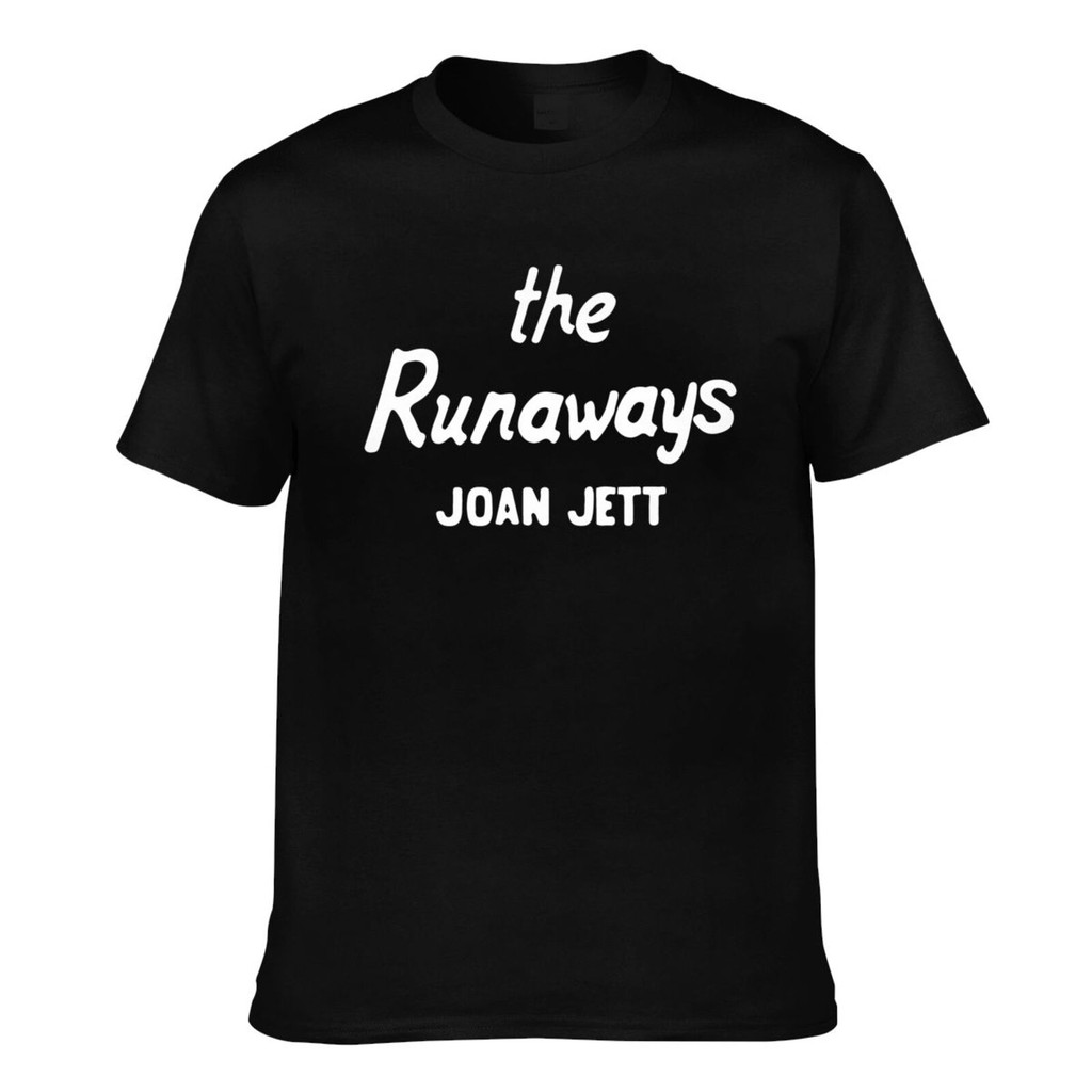 เสื้อยืดบุรุษ The Runaways Joan Jett ทำจากผ้าฝ้ายบริสุทธิ์