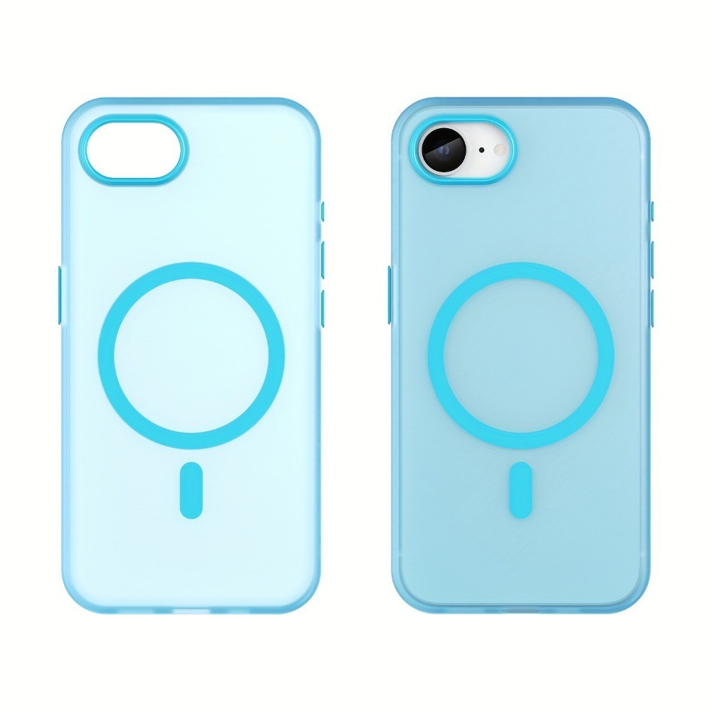 เหมาะสําหรับ iPhone 7Plus 8Plus 7 8 X XS Max XR 11 12 13 14 15 16 Pro Max Plus, แม่เหล็กกึ่งโปร่งใสขัดเคสโทรศัพท์