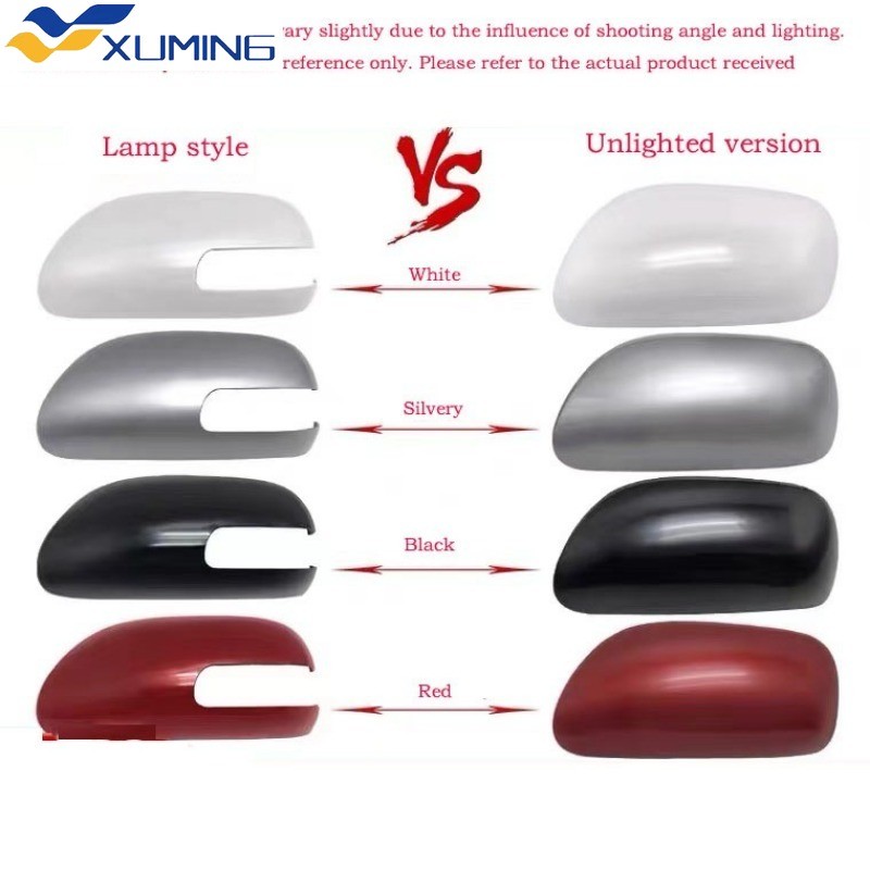 XM ครอบกระจกมองหลังสําหรับ Toyota Vios Gen2 Batman 2008, 2009, 2010, 2011, และ 2012