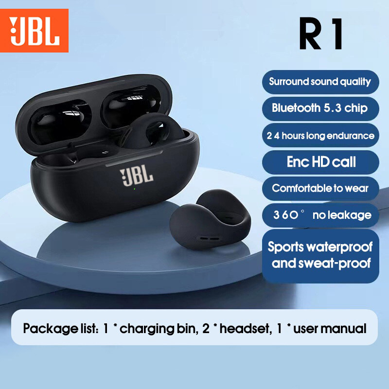 ร้อน!ใหม่! ใหม่บลูทูธ5.3ไร้สายการนํากระดูกหูฟังคลิปหูเพลงชุดหูฟังตัดเสียงรบกวน ความละเอียดสูง โทรกีฬาหูฟังเล่นเกม