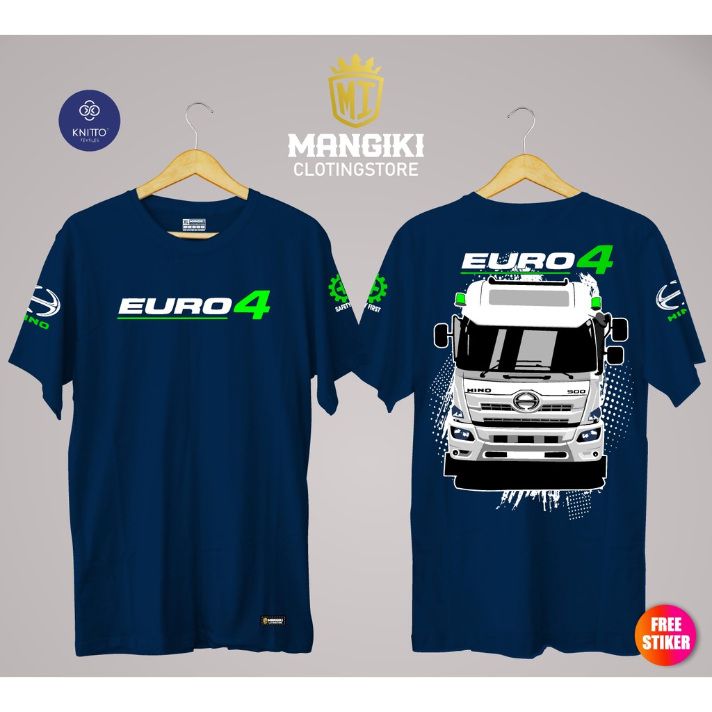 Young Driver Community HINO 500 EURO4 LOHAN HINO DUMP Cotton พิมพ์รอบคอเสื้อยืด S-5XL - รูปที่ 2