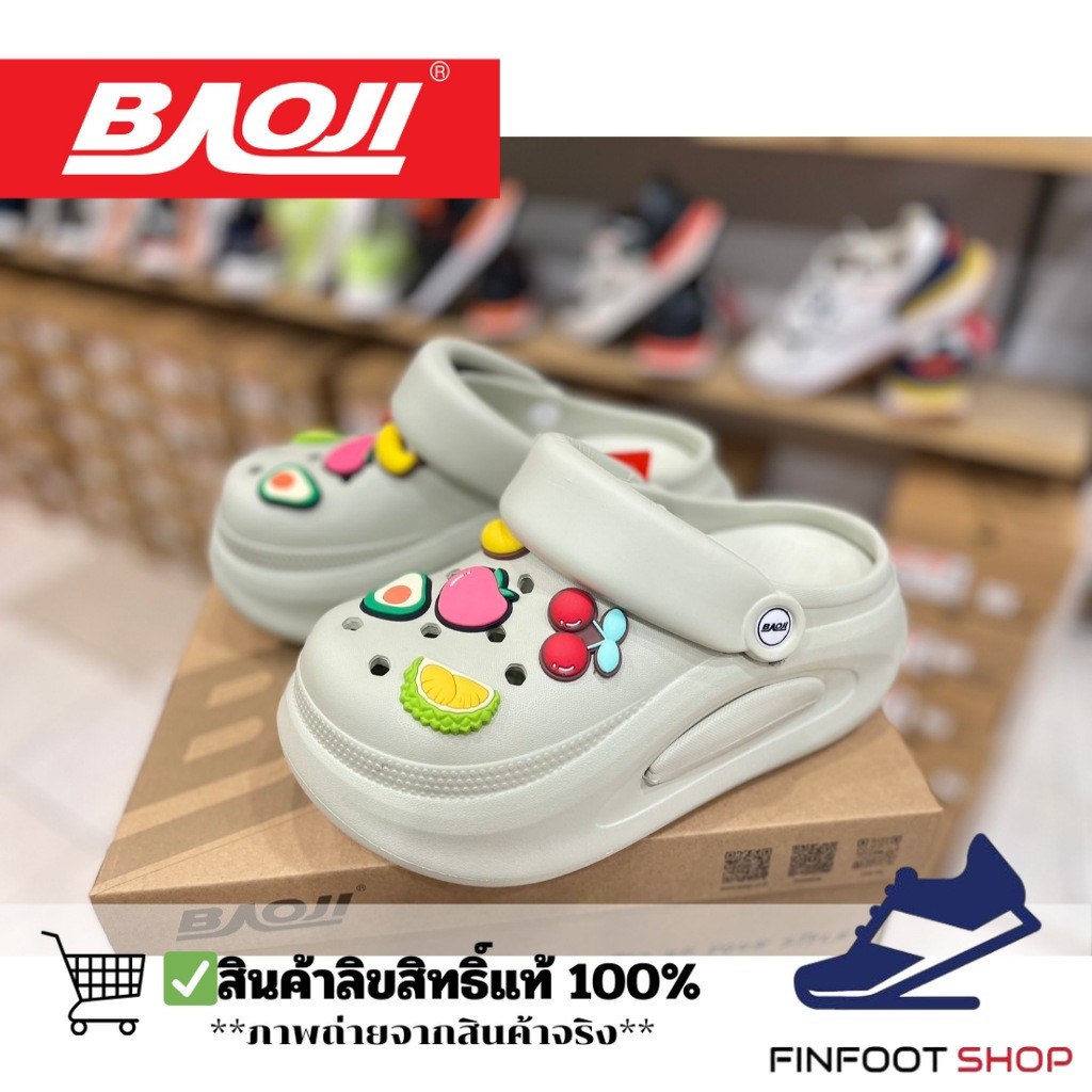 Baoji รองเท้า BAOJI รุ่นหัวโต** ลด 1 size จากเบอร์ ปกติ **