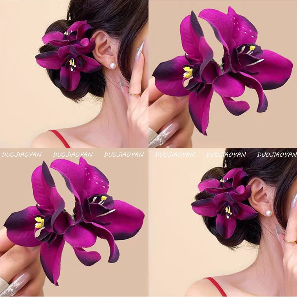 ดอกไม้กิ๊บติดผม-ชายหาดวันหยุด หมวก-อุปกรณ์ผมสาวหวาน-เจ้าสาวสไตล์โบฮีเมีย