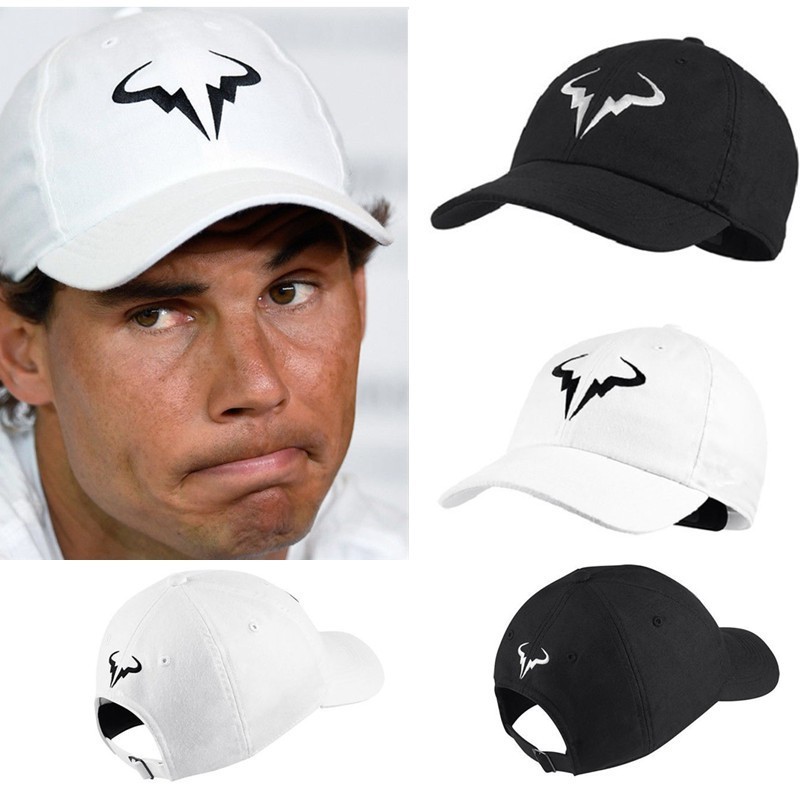 JI8 แฟชั่น Rafael Nadal เบสบอลหมวกเทนนิส Player ไม่มีโครงสร้างพ่อหมวกผู้ชายผู้หญิง Snapback หมวกเย็บ