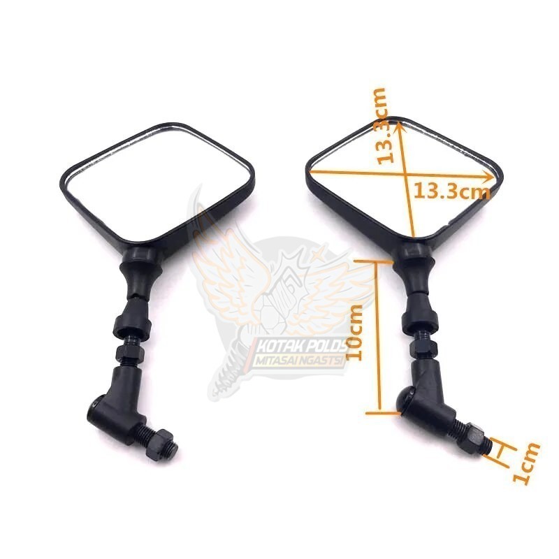 Suzuki DR200S TW200 TW 200 WIN100 WIN 100 Square Trail Adventure กระจกมองหลัง