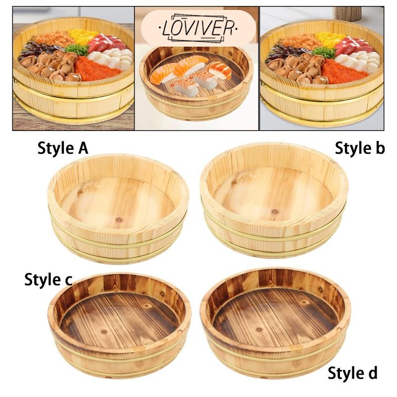 ถังซูชิ, อ่างผสมข้าว, ภาชนะไม้แบบใช้ซ้ําได้, ถาดขนม, บาร์เรล,