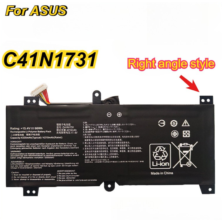 C41N1731 C41N1731-2 Laptop Battery for ASUS ROG Strix Gl704 GL504GM  G515GV GL504GW GL504GS GL704GM 