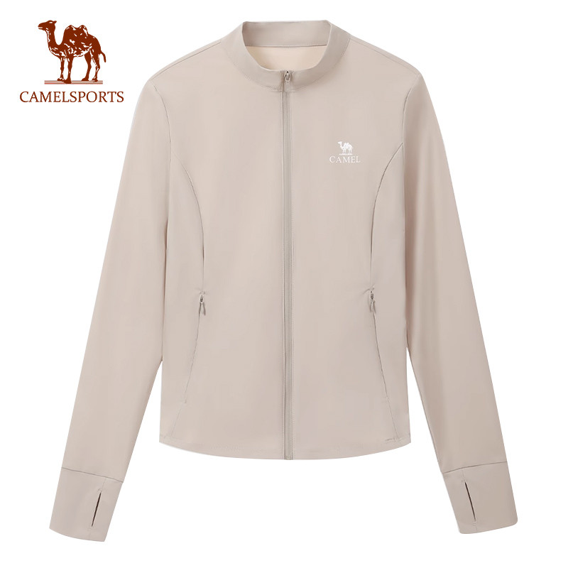 CAMEL SPORTS Outdoor Original Yarn Sun Protection Clothing Men Upf2000 + Cool Stand Collar Jacket Sports Coat