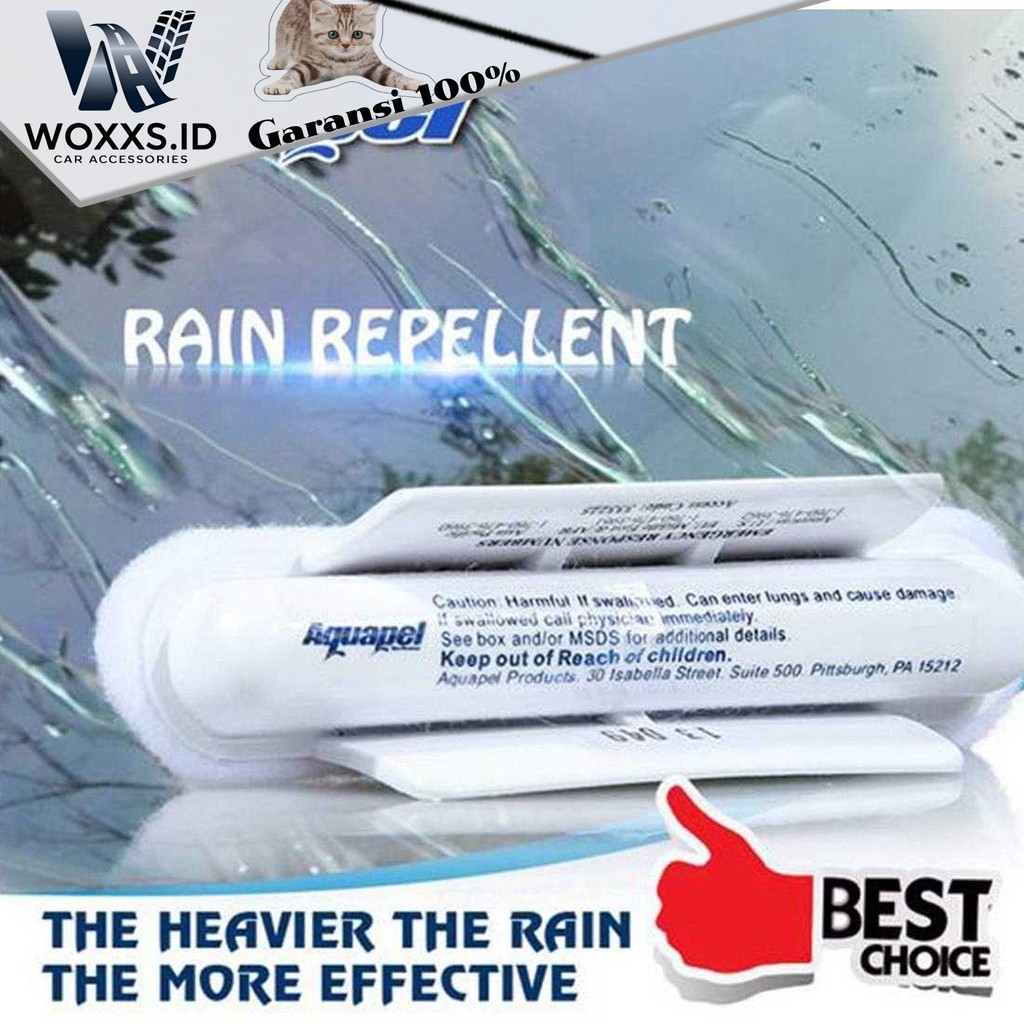 Woxxs.id Aquapel Water Rain Repellent กระจกรถยนต์ 10ml