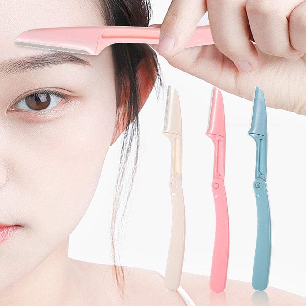 ที่กันจอนคิ้วมืออาชีพปลอดภัยป้องกันรอยขีดข่วนเครื่องมือแต่งหน้าพับ