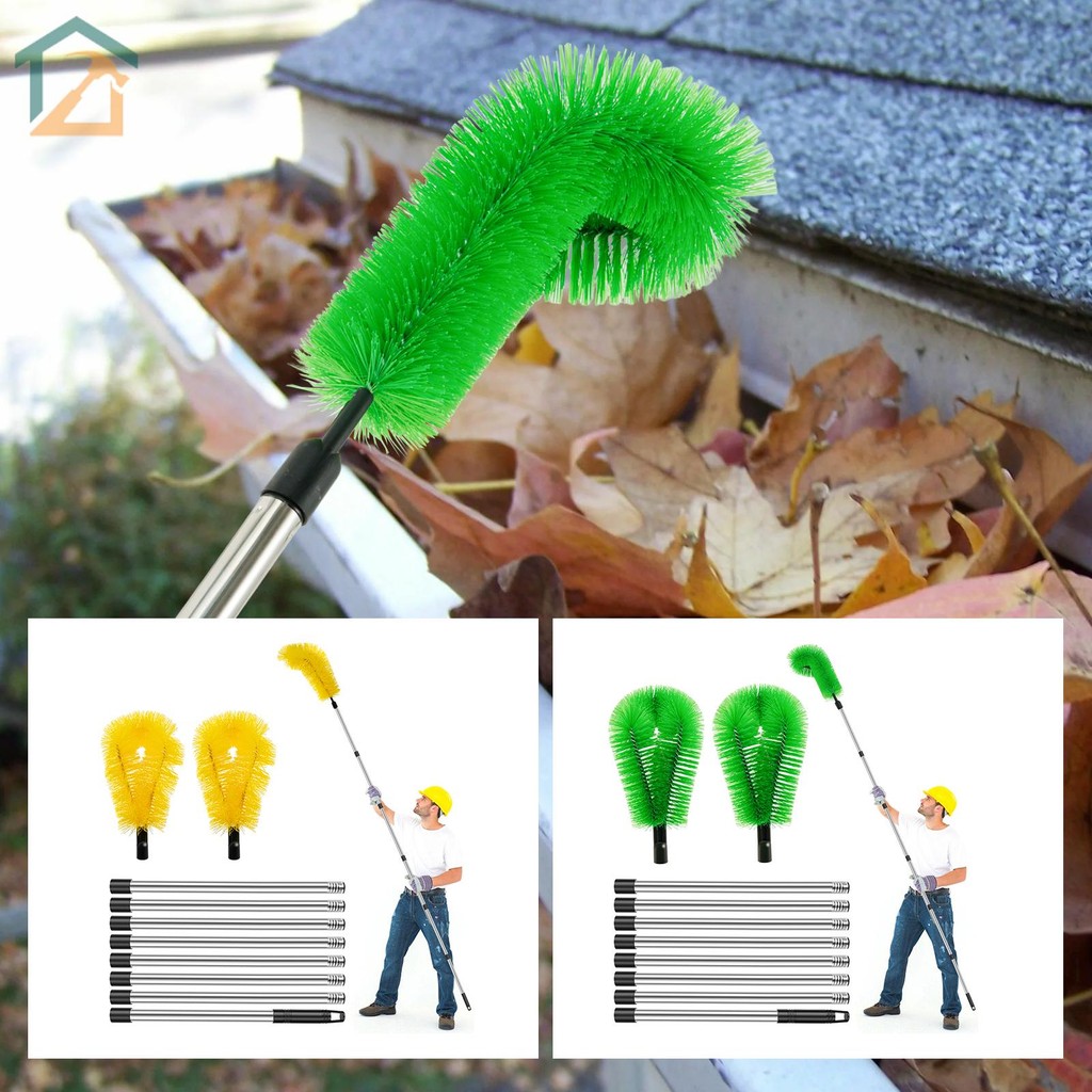 Gutter แปรงทําความสะอาด Enduring Gutter Cleaner Telescopic Gutter เครื่องมือทําความสะอาดสําหรับทําคว